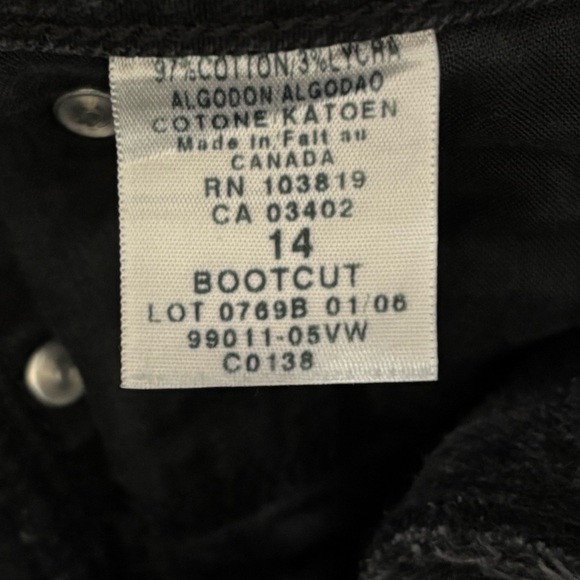 Vtg Harley Davidson Jeans Womens 14 Black Bootcut Genuine Motor Clothes 5 Pocket - Picture 10 of 15